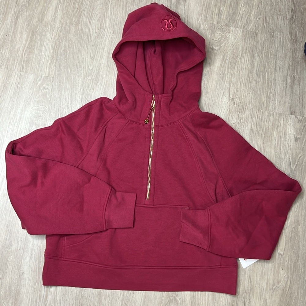 NWT! Lululemon Oversized Half Zip Hoodie Gold Hardware XS/SM - Picture 2 of 5